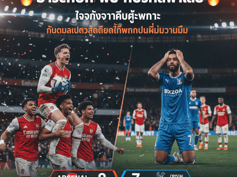 อาร์เซนอล พบ คริสตัลพาเลซ : ใจนิ่งกว่าคือผู้ชนะ คืนดวลเป้าสุดเดือดที่แฟนปืนไม่มีวันลืม