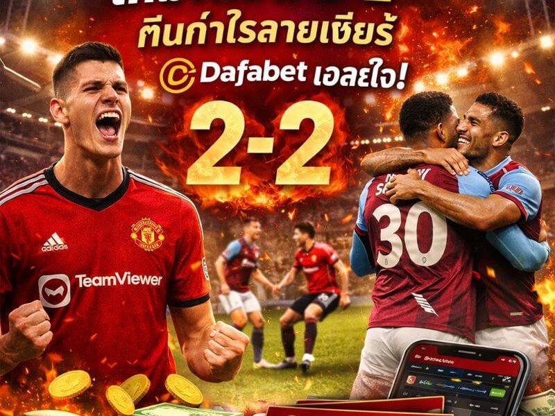 เบิร์นลีย์ พบ แมนยู เกมเดือด 2-2 คืนกำไรสายเชียร์ ดราม่าที่ทำให้แฟนผีลุ้นจนบิล Dafabet เด้ง