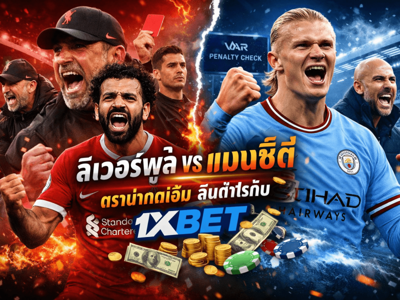 ลิเวอร์พูล พบ แมนซิตี ดราม่าทดเจ็บ! ดูบอลคู่เดือดพร้อมลุ้นกำไรบน 1xBET จนหยดสุดท้าย
