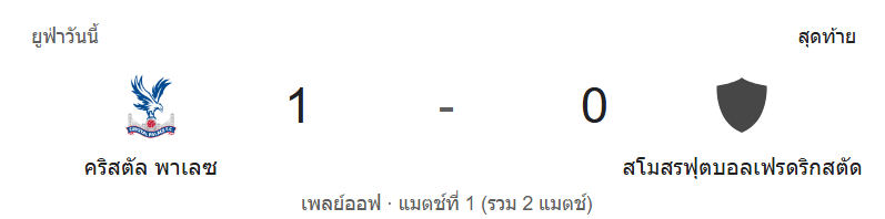 คริสตัลพาเลซ พบ fredrikstad